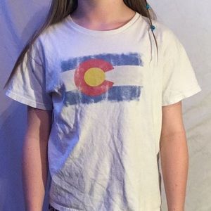 White Colorado Flag Shirt